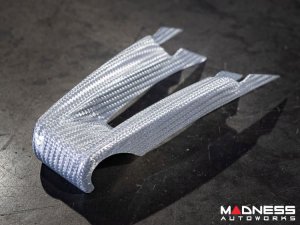 Alfa Romeo Giulia Steering Wheel Trim - Carbon Fiber - Lower Trim Set - White Candy - QV Model Alfa Romeo Giulia Steering Wheel Trim - Carbon Fiber - Lower Trim Set - White Candy - QV Model